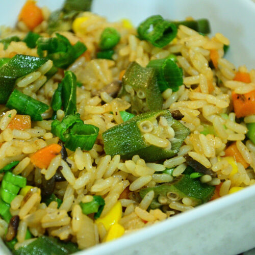 Okra Fried Rice Recipe